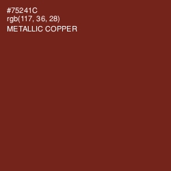 #75241C - Metallic Copper Color Image